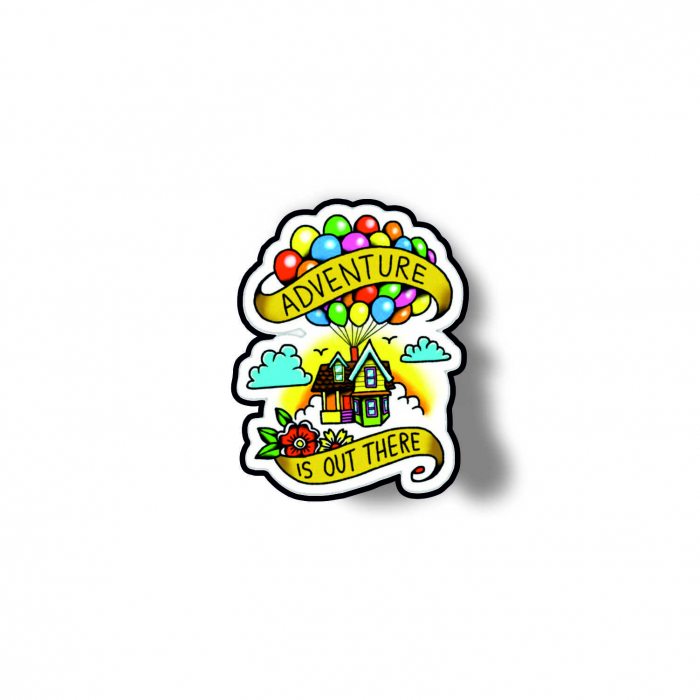 Insigna personalizata cu brosa Adventure is out there [1]