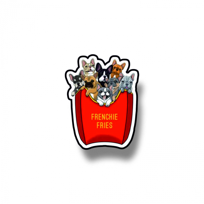Insigna personalizata cu brosa Frenchie fries [1]
