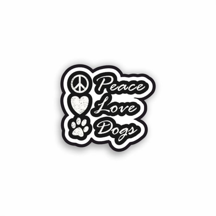 Insigna personalizata cu brosa Peace love dogs [1]