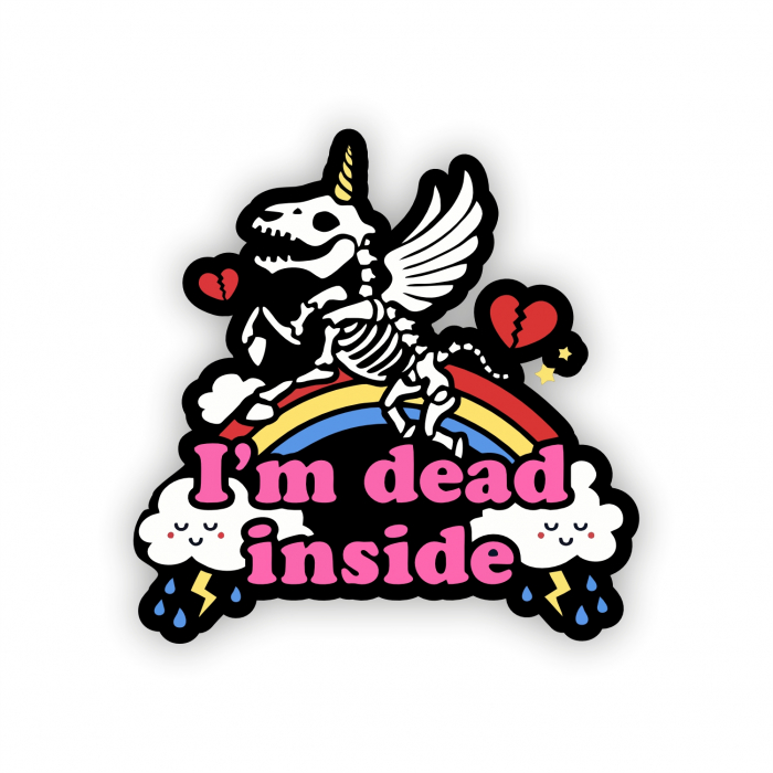 Insigna personalizata cu brosa I`m dead inside [1]