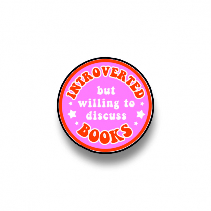 Insigna personalizata cu brosa Willing to discuss [1]