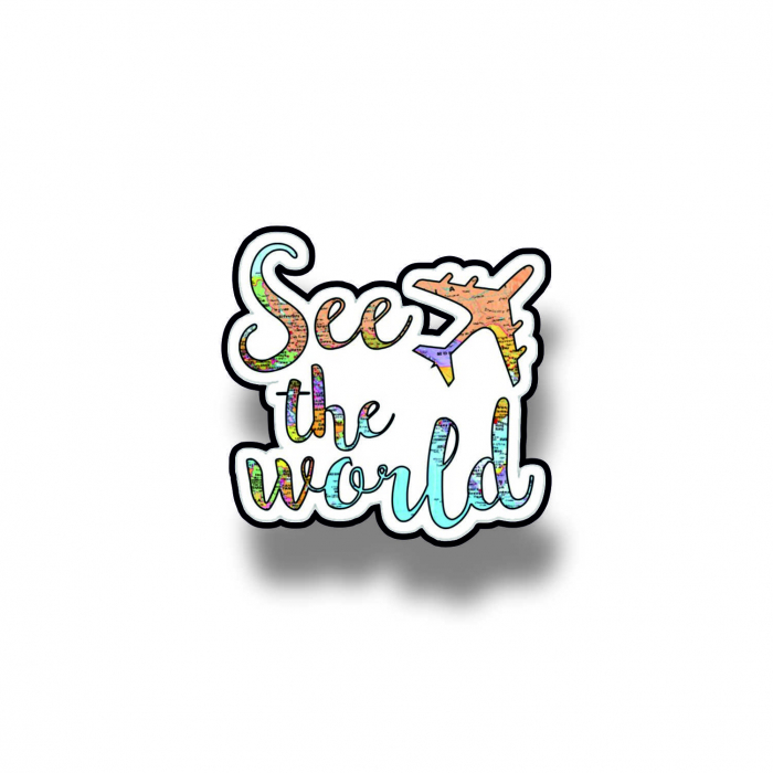 Insigna personalizata cu brosa See the world [1]