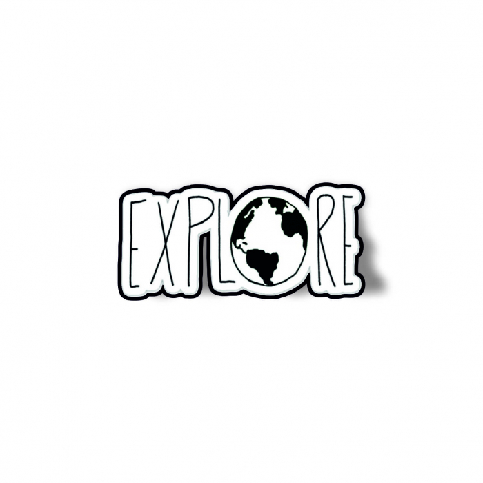 Insigna personalizata cu brosa Explore [1]