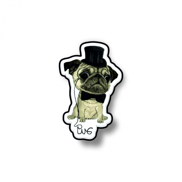 Insigna personalizata cu brosa Pug [1]