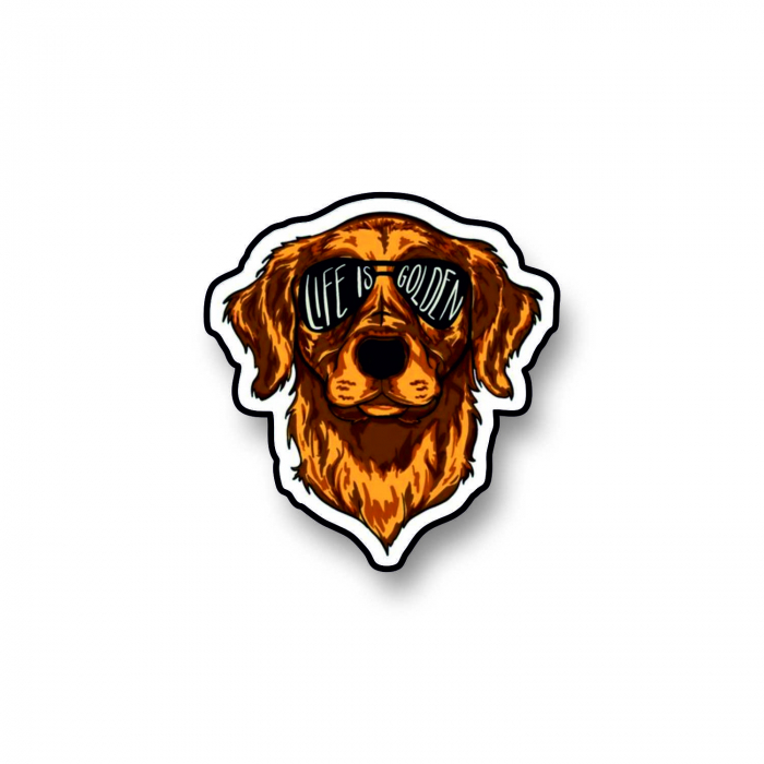Insigna personalizata cu brosa Life is golden [1]