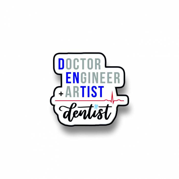 Insigna personalizata cu brosa Dentist [1]