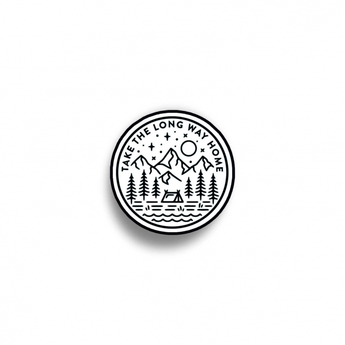 Insigna personalizata cu brosa Take the long way home [1]