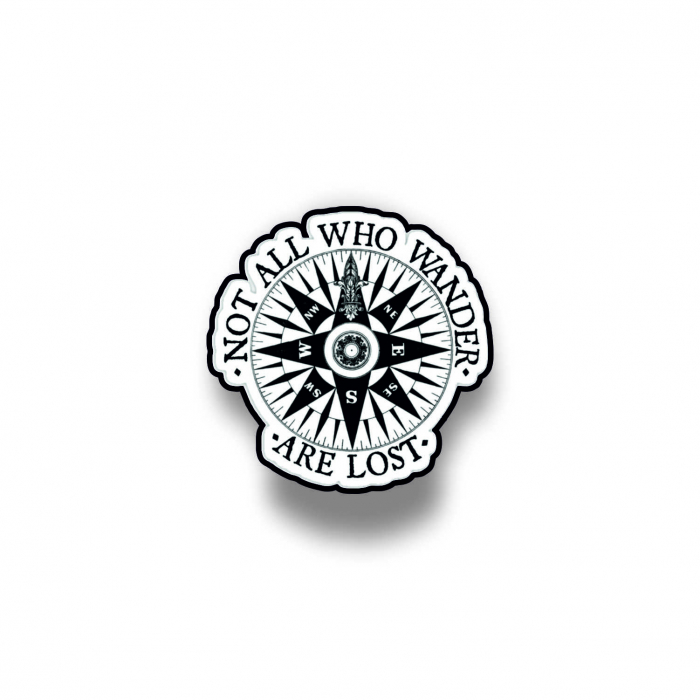 Insigna personalizata cu brosa Not all who wander are lost [1]