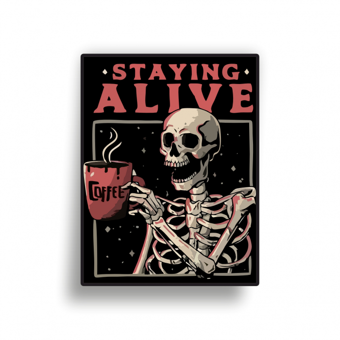 Insigna personalizata cu brosa Staying alive [1]