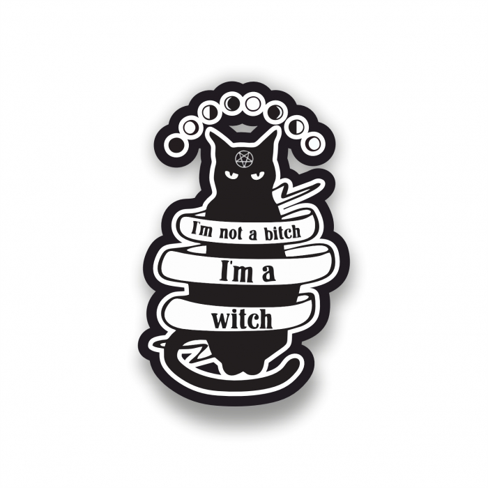Insigna personalizata cu brosa I`m a witch [1]