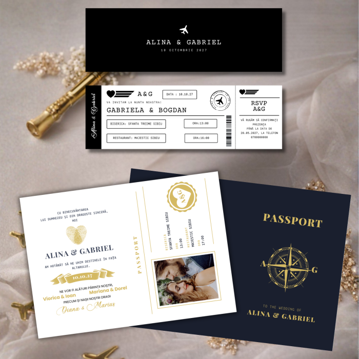 Invitatie nunta Pasaport [2]
