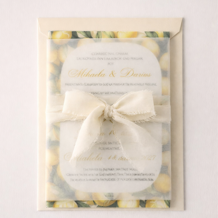 Invitatie nunta personalizata Lemon Garden [2]