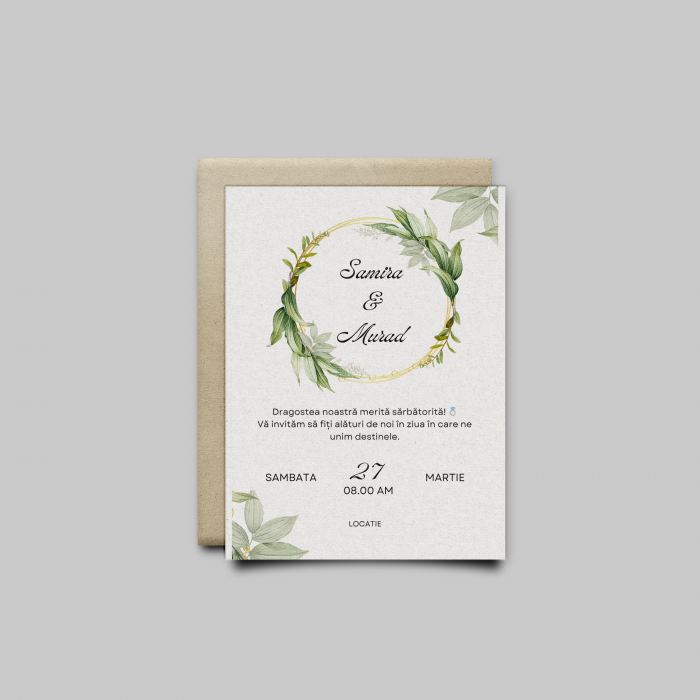 Invitatie nunta personalizata Forest Whisper [1]