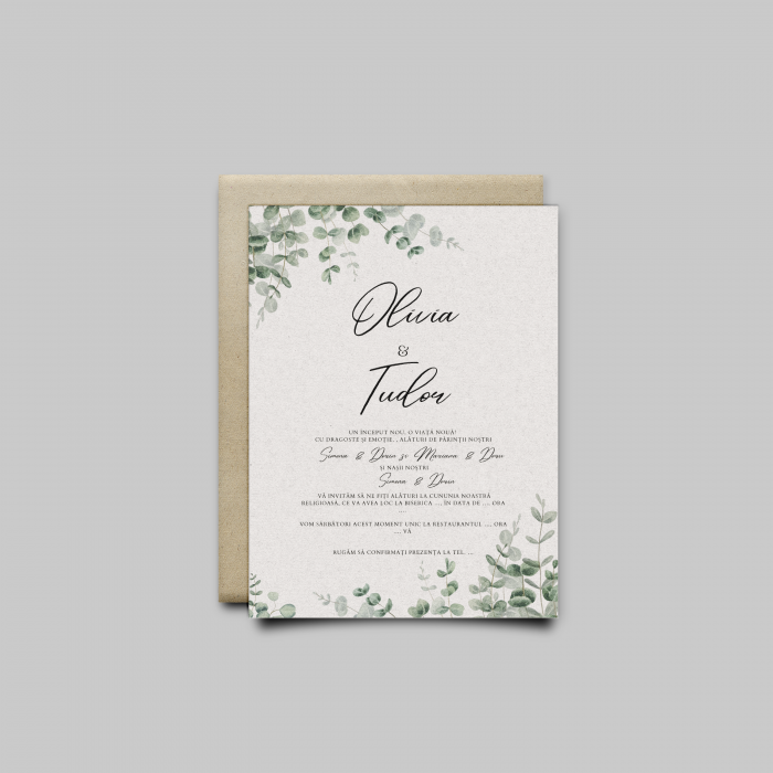 Invitatie nunta personalizata Enchanted Garden [1]