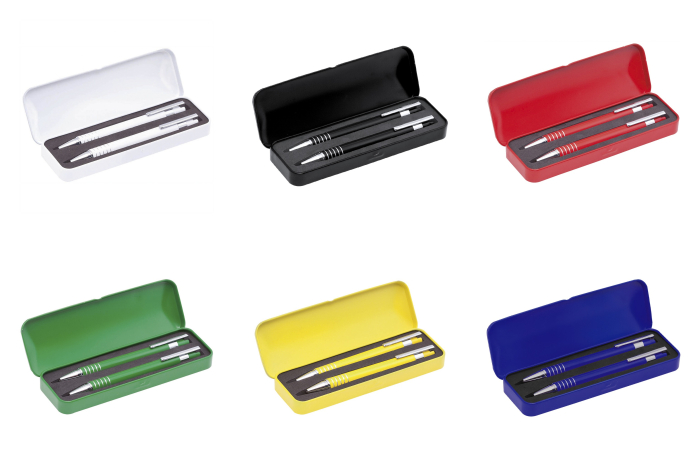 Set Personalizat cu Pix si Creion Mecanic in Cutie Metalica [2]