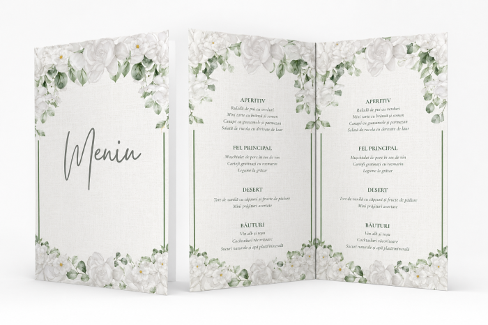 Meniu personalizat de nunta Diamond Whisper [2]