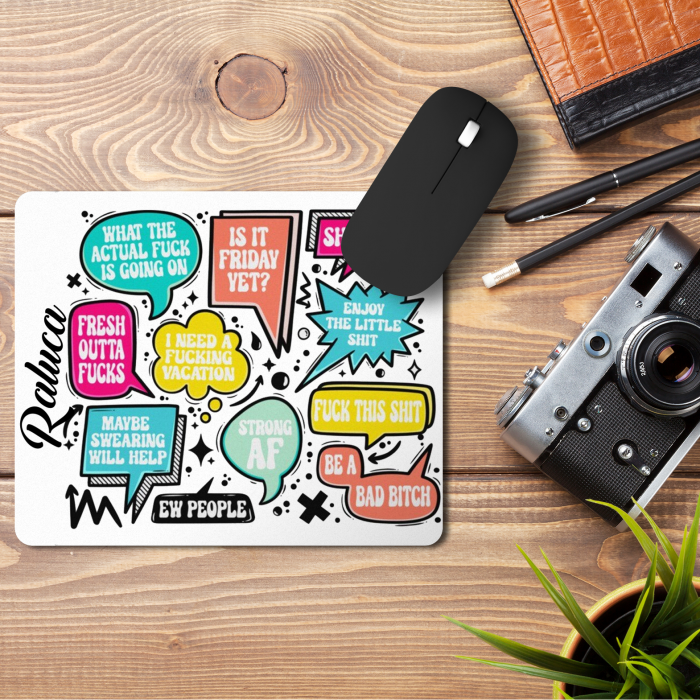 Mousepad personalizat cu nume Swearing [1]