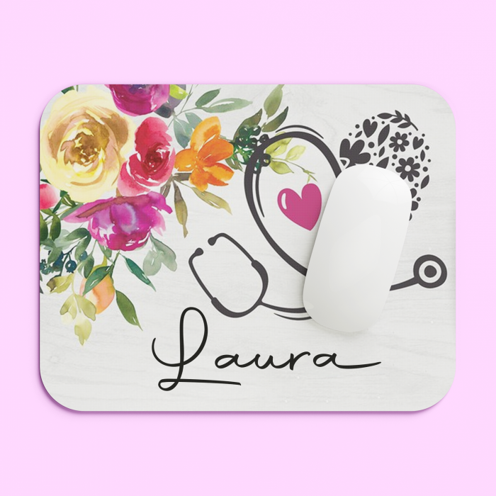 Mousepad personalizat cu nume Stetoscop [1]