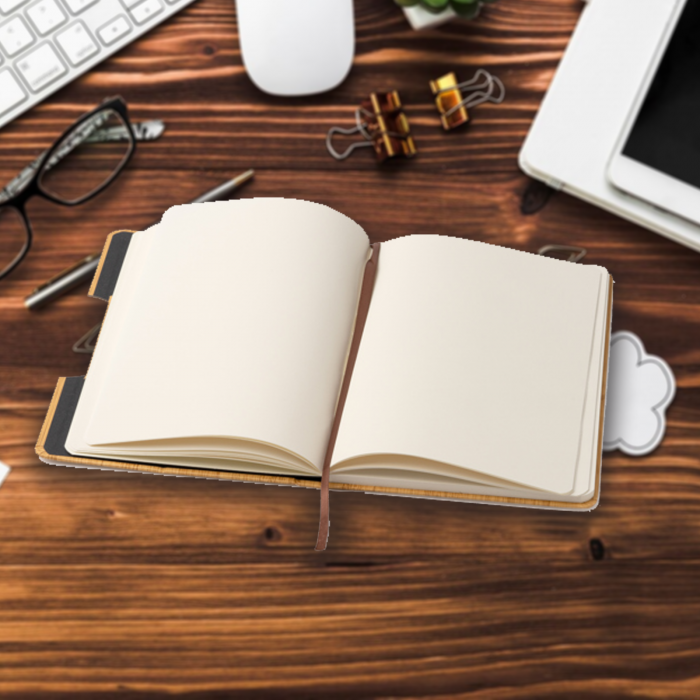 Agenda personalizata din lemn cu mesaj Teaching is a work of heart [2]