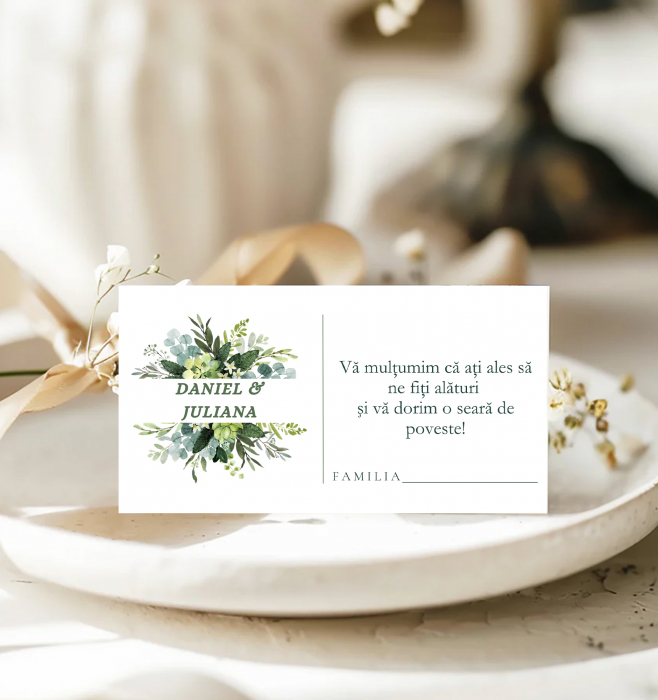Plic bani nunta personalizat Succulents [1]
