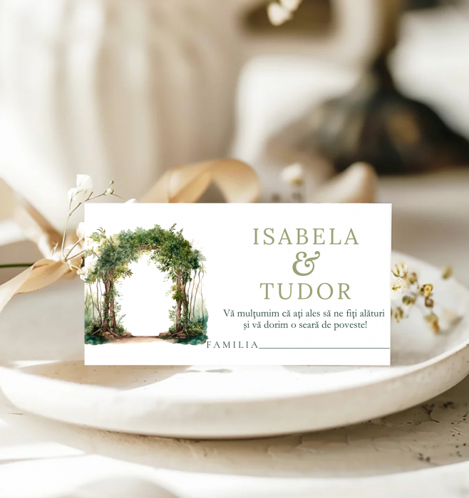 Plic bani nunta personalizat Tree Arch [1]