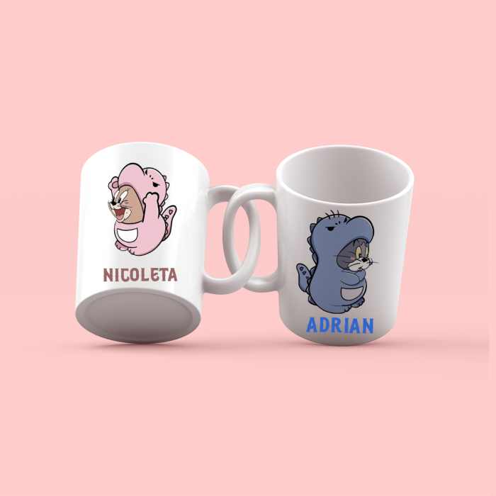 Cani personalizate pentru cuplu Tom and Jerry [1]