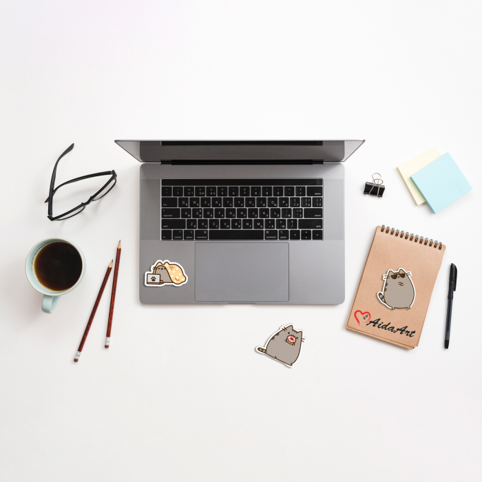 Stickere personalizate Pusheen 6 cm [3]