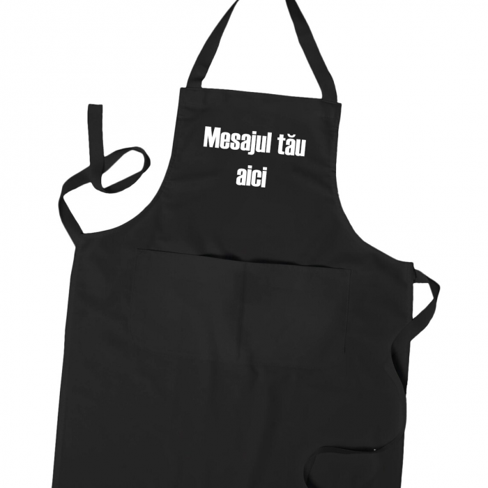 Sort bucatarie personalizat cu mesaj cu buzunar [2]