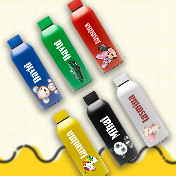 Termos personalizat cu nume si imagine din otel inoxidabil 800 ml [2]