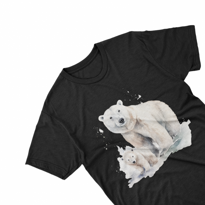 Tricouri personalizate cu poza Urs polar Watercolor [2]
