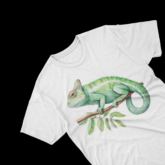 Tricouri personalizate cu poza Cameleon Watercolor [2]