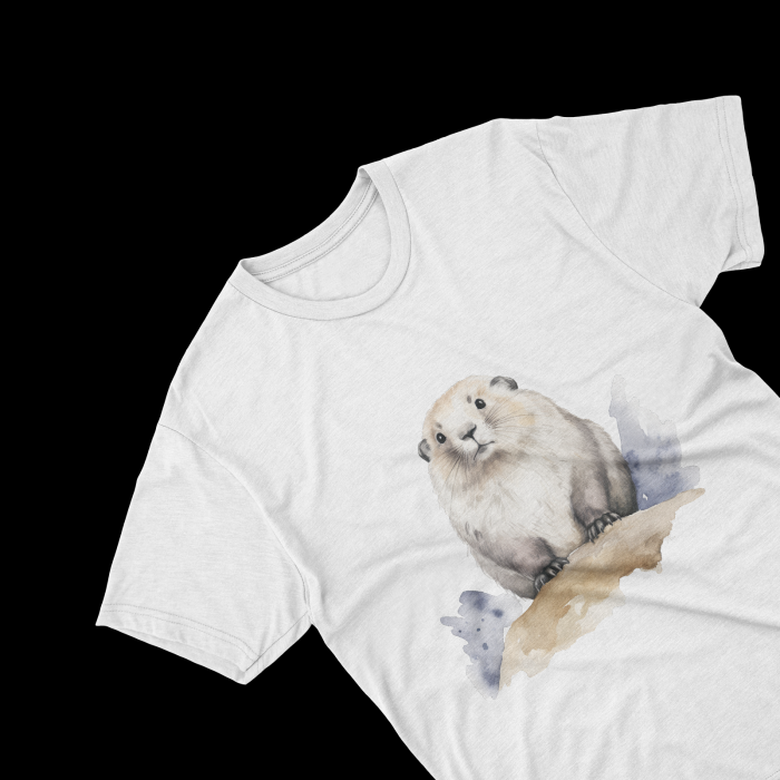 Tricouri personalizate cu poza Marmota Watercolor [1]