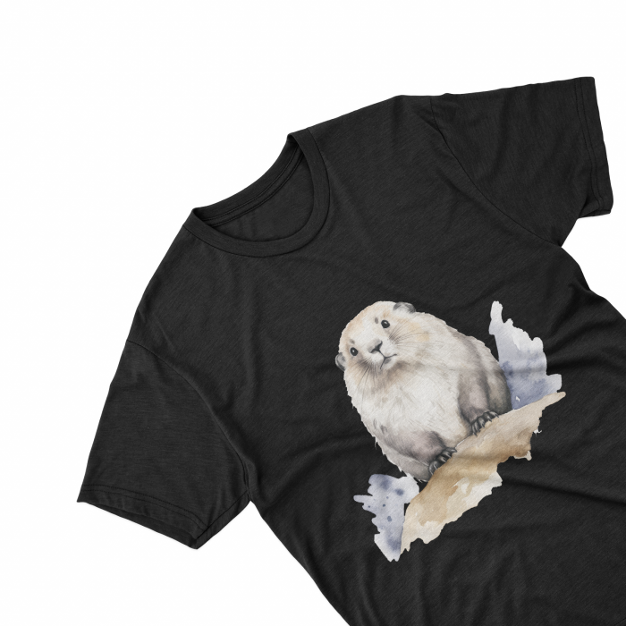 Tricouri personalizate cu poza Marmota Watercolor [2]