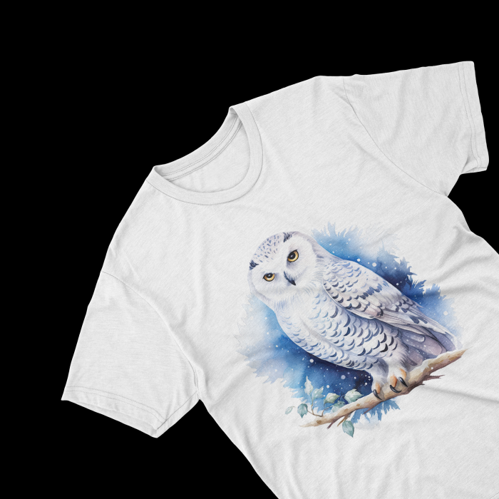 Tricouri personalizate cu poza Bufnita Watercolor Hedwig [2]