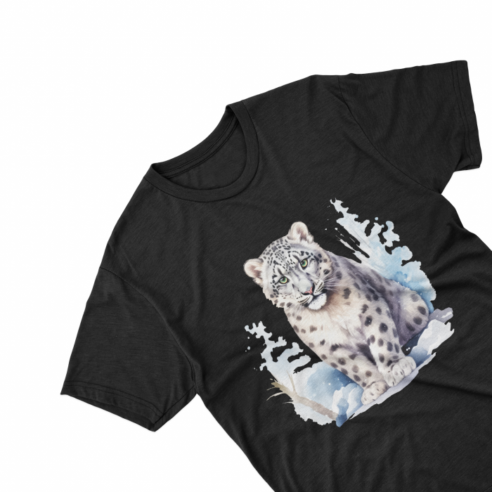 Tricouri personalizate cu poza Leopard Watercolor [2]