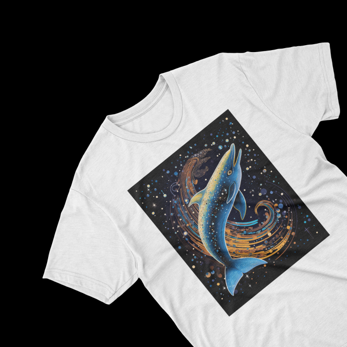 Tricouri personalizate cu poza Delfin Watercolor abstract [1]