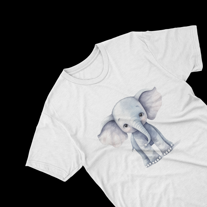 Tricouri personalizate cu poza Elefant Watercolor baby [1]