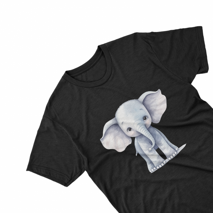 Tricouri personalizate cu poza Elefant Watercolor baby [2]