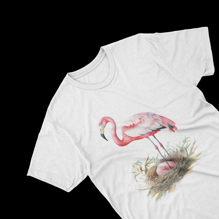 Tricouri personalizate cu poza Flamingo Watercolor baby [2]