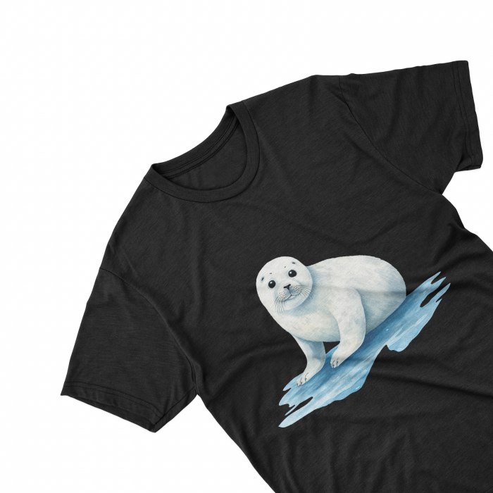 Tricouri personalizate cu poza Foca Watercolor baby seal [1]