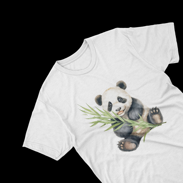 Tricouri personalizate cu poza Panda Watercolor [2]