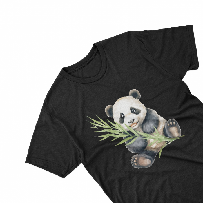 Tricouri personalizate cu poza Panda Watercolor [1]