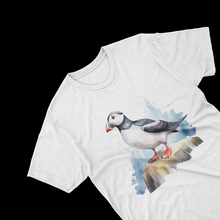 Tricouri personalizate cu poza Pinguin Watercolor pe stasnca [2]