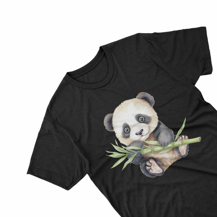 Tricouri personalizate cu poza Panda Watercolor pui [2]