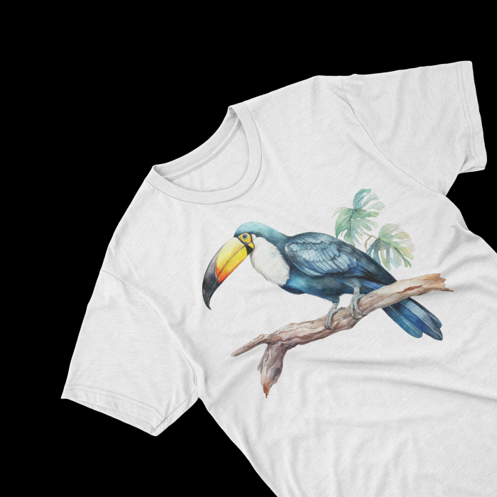 Tricouri personalizate cu poza Tucan Watercolor [2]