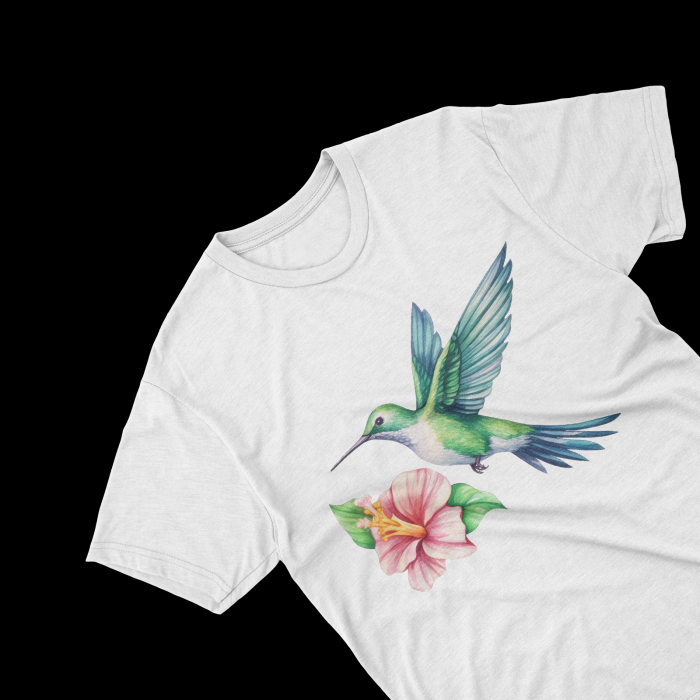 Tricouri personalizate cu poza Pasare Watercolor colibri [2]