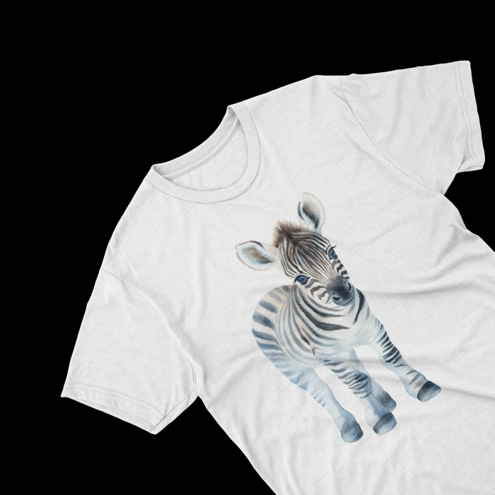 Tricouri personalizate cu poza Zebra Watercolor [1]
