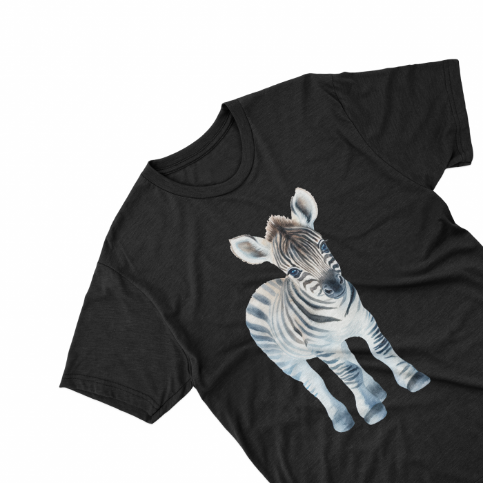 Tricouri personalizate cu poza Zebra Watercolor [2]