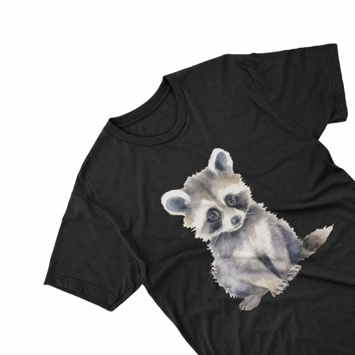 Tricouri personalizate cu poza Raton Watercolor fluffy [2]