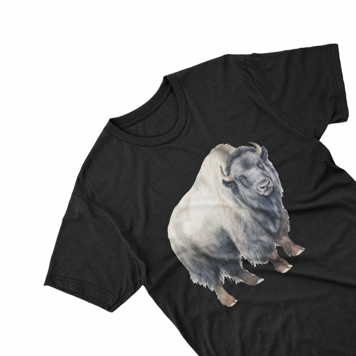Tricouri personalizate cu poza Taur Watercolor bivol [1]